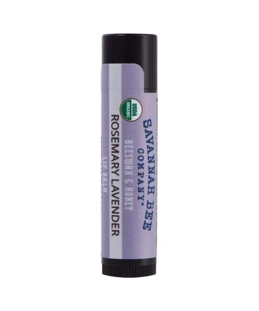 Rosemary Lavender Organic Lip Balm - Savannah Bee Company Beeswax and Honey Lip Balm
