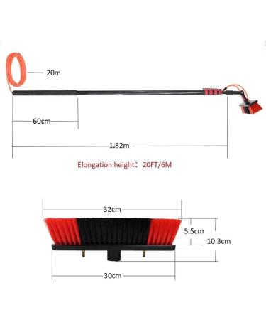 photovoltaic cleaner window cleaning pole Photovoltaic Panel Cleaning/Window Clean 6M-9M Water Fed Telescopic Brush/Extendable Cleaner Conservatory Roof Cleaning Tools 20FT/6M (Size : 5.4m/1 5.4m/17.7ft - Buy Online on GoSupps.com