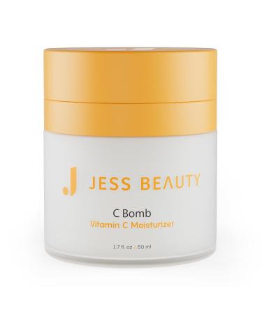 JESS BEAUTY | Skin Care C Bomb Vitamin C Face Moisturizer Even Skin Tone | Hydrating Skincare Face Cream Self Care 1.7 fl oz