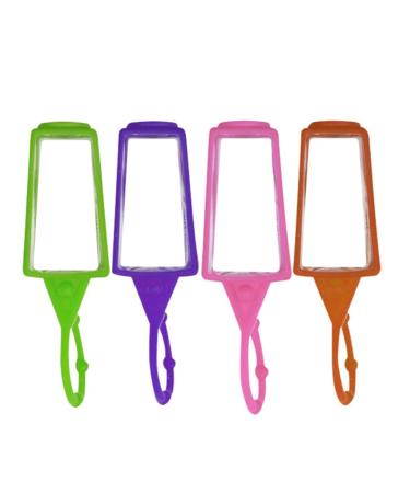 By The Clique Silicon Sleeves - Set of 4 Bright Colors for 30ml Pyramid Bottles | Convenient Hook for Key Chains & Backpacks - Buy Online on GoSupps.com