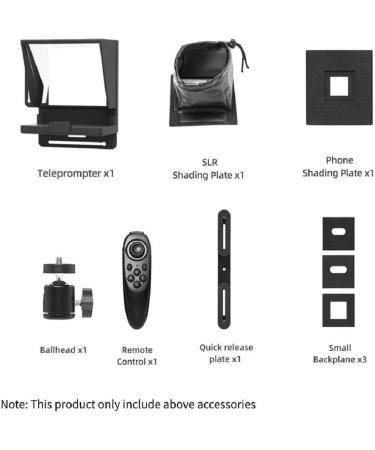 Mini Teleprompter with Remote Control for Phone and DSLR Recording - Buy Online on GoSupps.com