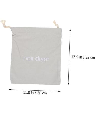 Baluue 4pcs Hair Dryer Storage Bag Hairdryer Hair Dryer Travel Bag Canvas Totebags Light Grey Fabric - Buy Online on GoSupps.com