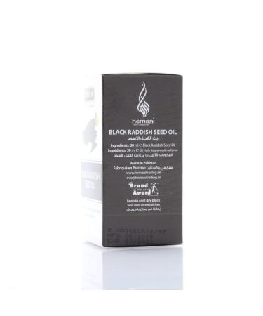 Hemani Black Radish Oil Raphanus sativus Zayt al-Fijl al-Aswad 30ml | 100% Natural Halal Essential Oil for Wellness Skincare Haircare and Culinary Delights. - Buy Online on GoSupps.com
