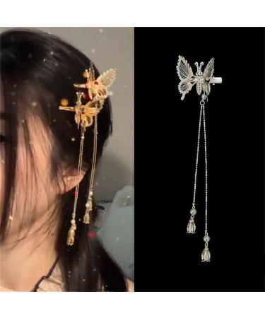 PLCPDM Headwear Pearls Hair Clip Fairy Butterfly-Nymph Headwear Vintage Photography Party Bride Wedding HeadPieces - Buy Online on GoSupps.com