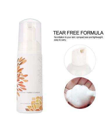 60ml Professional Eyelash Foam Cleaner Set - Tearless Eyelash Extension Cleaning Brush & Foam - Buy Online on GoSupps.com
