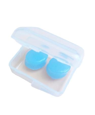 Soft Silicone Ear Plugs - 2 Pcs/Box Reusable Waterproof Earplugs Prevent Water Reduce Noise for Swimming and Bathing