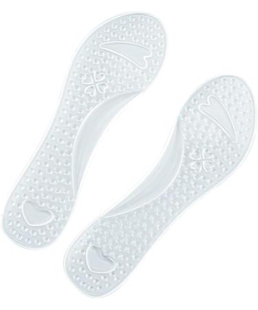 NOLITOY Silicone Cropped Insoles - Foot Massager & Arch Support Cushion | Gel Insoles for Foot Care & Comfort | Non-Slip Orthotics for Women - Buy Online on GoSupps.com