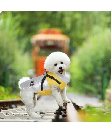 Winter Waterproof Dog Jacket - Warm Reflective Vest for Small & Medium Dogs (M White) | Windproof Cold Weather Dog Coat - Buy Online on GoSupps.com