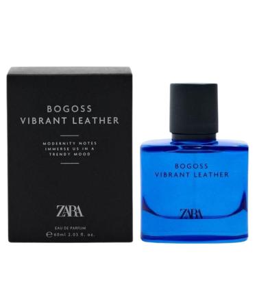 Zara Bogoss Vibrant Leather EDP Eau De Parfum Cologne for Men 60 ML (2.03 FL. OZ)