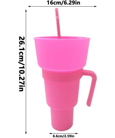 Stadium Snack Cup - Bucket Juice Drink Cup | Snack Containers for and Beverage for Travel Park Home Cinema or Movie Center Riastvy Pink - Buy Online on GoSupps.com