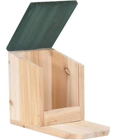 vidaXL 4x Firwood Squirrel Houses Garden Forest Wild Animals Wooden Holder Squirrel Peanut Butter Feeder Food House Feeding Station Box - Buy Online on GoSupps.com