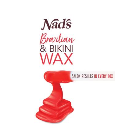 Nad's Brazilian & Bikini Wax Kit for Women - Coarse Hair Removal - At-Home Body Waxing with Hard Wax, Oil Wipes, and Spatula - Buy Online on GoSupps.com