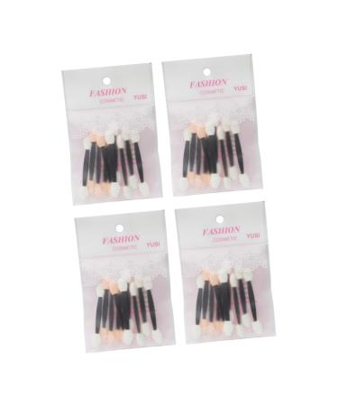 VINTORKY 40pcs Sponge Stick Mini Cosmetic Brushes Eyeshadow Application Brush Glitter Eyeshadow Plastic Abs