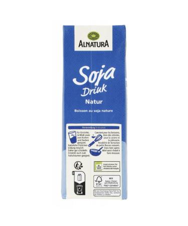Alnatura Unsweetened Soya Drink 1000ml - Dairy-Free Organic Plant-Based Beverage for International Shipping - Buy Online on GoSupps.com