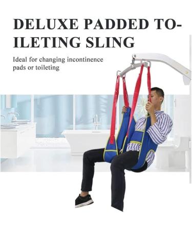 Transfer Nursing Sling Hoist Sling Stair Transfer Belt U Lift Sling Lift Slings Four Point Support Shower Sling Toileting Lift Sling for Elderly Disabled People Large Medium - Buy Online on GoSupps.com