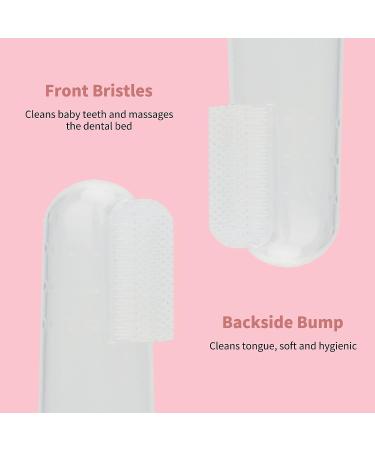 Baby Teething Tubes Toys for Newborn Infants Silicone Baby Teether Toy Tube for 3-6 Months BPA Free Dinosaur Teether with 2Pcs Finger Toothbrush Boys & Girls (Pink) - Buy Online on GoSupps.com