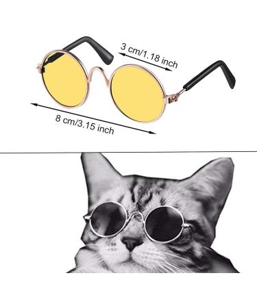 5 Pieces Pet Glasses | Fashion Sunglasses for Dogs & Cats | Retro Style Small & Medium Pet Sunglasses - Buy Online on GoSupps.com