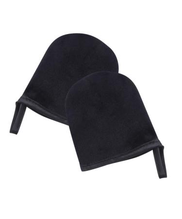 MERRYHAPY 2pcs Mini Self Tanning Mitt Applicator for Evenly Distributed Lotion and Cream Soft Tanning Gloves for Streak Application for Delicate Areas