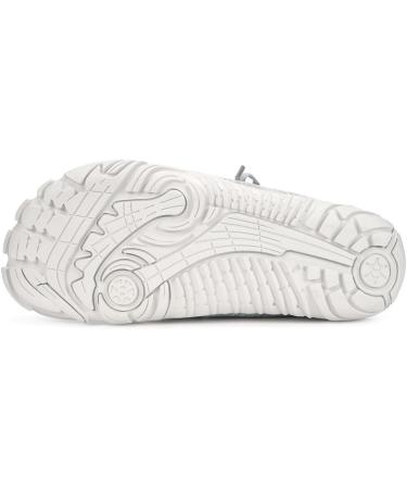 Intini Barefoot Shoes - Wide Toe Minimalist Sneakers for Men & Women | Comfortable Zero-Drop Light Gray Sneakers (EU 37-48) - Buy Online on GoSupps.com