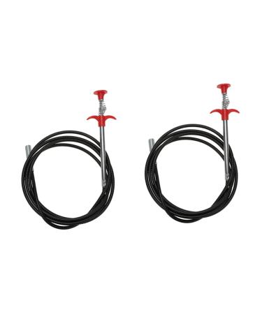 Veemoon Sewer Unblocker 2pcs Bendable Hose Tool Clean Pipeline Toilet Pickup for Grabber Remover Drains Reaching Flexible