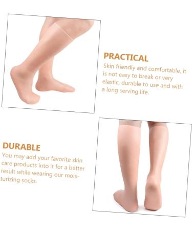 Healeved 2 Pairs Exfoliating Moisturizing Socks Rainbow Birthday Party Hats Feet Moisturising Socks Foot Care Supplies Dry Heels Socks Long Moisturizing Socks Girl Heels Sebs Women's Socks - Buy Online on GoSupps.com