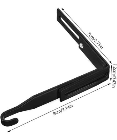 ABOOFAN 2pcs Metal Cabinet Hooks Heavy Duty Clothes Hanger Towel Hooks Metal Hook Wall Hanging Household 8.00X7.00X1.20CM Black - Buy Online on GoSupps.com