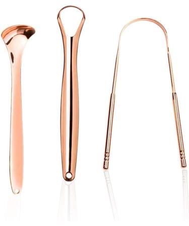 Premium Metal Tongue Scraper for Adults - 3 Pack Tongue Cleaner for Fresh Breath & Oral Hygiene - Buy Online on GoSupps.com
