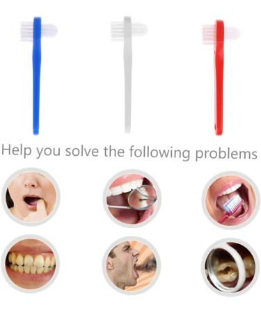 Minkissy 6-Pack Hard Toothbrushes for Dentures | Dental Care Accessories | Multi-Layer Cleaning Brushes - Buy Online on GoSupps.com