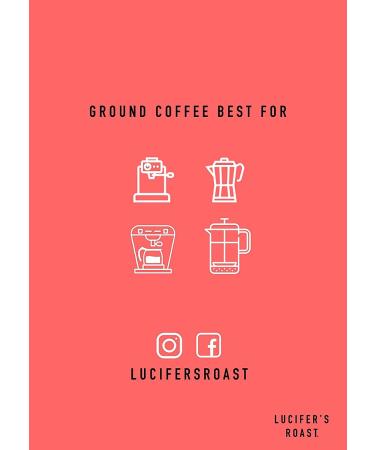 Lucifers Roast 500g Coffee from Italy - Strong Dark Roast 100% Robusta - Low Acid - Perfect for French Press & Filter Coffee - Buy Online on GoSupps.com