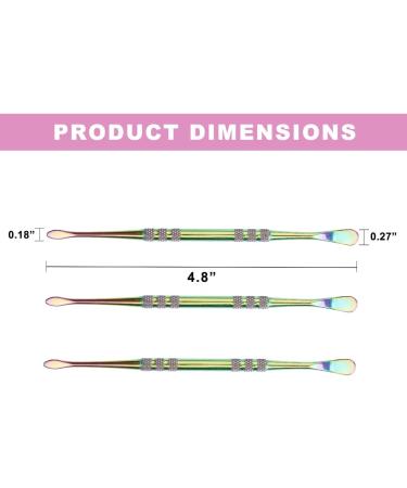 Artizona Super Discount Wax Carving Tools Pack of 3 - Heat Resistant Stainless Steel Rainbow Wax Carving Tools - Ideal for Modeling, Scraping, and Shaping - 4.80 Inches - Buy Online on GoSupps.com