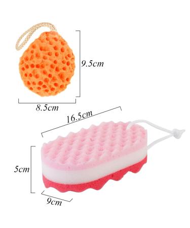Trsnzul Bathing Sponge Set - 6 Soft Shower & Massage Sponges for Soothing Skin & Exfoliation - Perfect Body Care Accessories - Buy Online on GoSupps.com