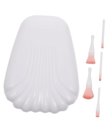 FRCOLOR 20 Pieces Lip Brush Mini Highlighter Makeup Brush Highlighter Brush Eyeshadow Brush Mix Travel Size Concealer Brush Set Travel 5-Piece Set Plastic White