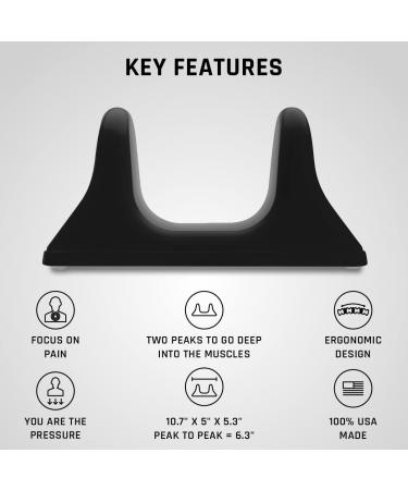 Pso-Rite Psoas Muscle Release Tool for Deep Tissue Massage - Back, Hip Flexor, and Night Black Color - Buy Online on GoSupps.com