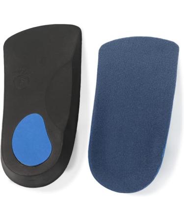 3/4 Arch Support Insoles - Orthotic Half Inserts for Plantar Fasciitis Heel Spurs & Flat Arches | Relief for Foot Pain | Sizes W11/M9.5-W13/M11.5 - Buy Online on GoSupps.com
