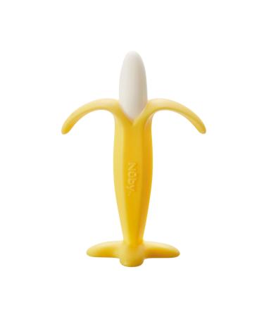 Nuby Banana Soothing Teether Easy Grip BPA-Free Suitable from 3 Months Plus One Size Single