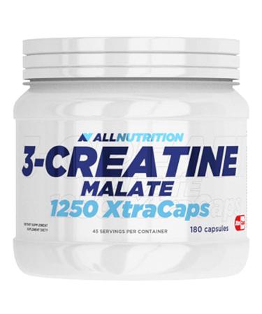 All -Nutrition 3 -Creatine Malate Xtracaps - Creatine Malate for Athletes - Stimulates muscle growth for professional and beginners - with the addition of taurine and vitamin B6-180 capsules