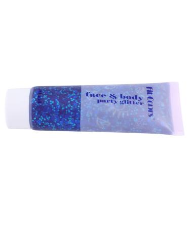 Sequin Gel Blue Glitter Holographic Cosmetic Glitter Shimmer Eye Shadows Glitter Gel Chunky Glitter Nails Craft Glitter Liquid Eye Shadow Sequins Colorful Blue 2.5X4.5X11.6CM
