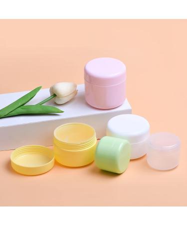 Tianzd 24-Piece 20ml White Plastic Empty Cream Can Set with Lids & Spatulas - Ideal Cosmetic Containers for International Shipping - Buy Online on GoSupps.com