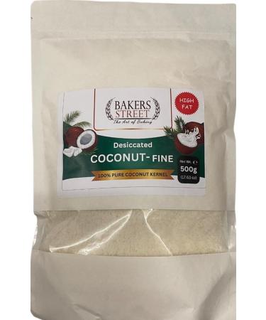 BAKERS STREET DECICATED COCONUT FINE (500g) |MADE IN SRILANKA |NATURAL DRIYED COCONUT |LAW FAT |GOOD FOR HELTH | WORLD BEST COCONUT IN SRILANKA.