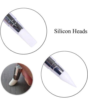 TOSSPER Silicone Nail Art Sculpture Pen - Dual Head Rhinestone Handle & Glitter Picker Tool for Nail Design - Buy Online on GoSupps.com