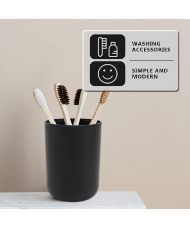 Beaupretty Bade Accessories Set - Halter Toothbrush Black Lashing Bottle Tooth Shell Mug & Lotion Pump - Practical Bath & Shower Essentials - Buy Online on GoSupps.com