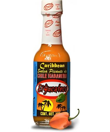 El Yucateco - Caribean Habanero Hot Pepper Sauce 120ml x 2 uds - Promoo Pack - Buy Online on GoSupps.com