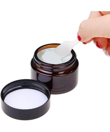 Kingyh 6-Pack 5ml Amber Glass Bottles - Perfect for Cosmetics Creams Lotions Essential Oils & Powders | Empty Containers with Lids - Buy Online on GoSupps.com