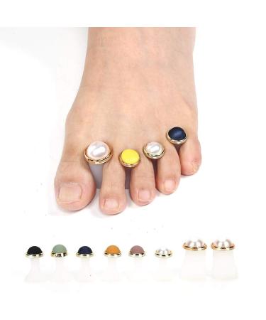 Silicone Toe Separator 8 Pcs - Washable Reusable Pedicure Care Tool for Men and Women - Buy Online on GoSupps.com