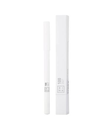 3ina Vegan & Cruelty-Free Eye Pencil 100 - White | Long-Lasting Highly Pigmented Creamy Texture with Integrated Blender - Perfect Matte Finish - Buy Online on GoSupps.com