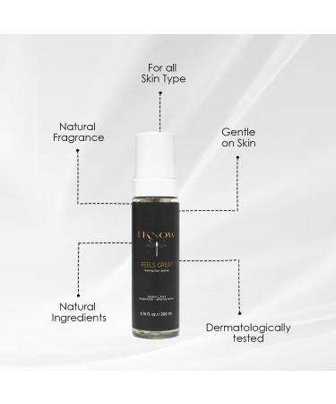 IKNOW FEELS GREAT Foaming Face Cleanser - Gentle Daily Wash for Deep Cleansing & Hydrating Skin - Refreshing Facial Cleanser (6.76 OZ - Buy Online on GoSupps.com