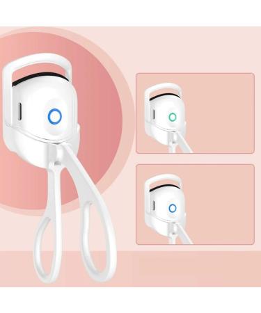 Heated Eyelash Curlers USB Charging Electric Eyelash Curler for Beauty Salon (White) - Buy Online on GoSupps.com
