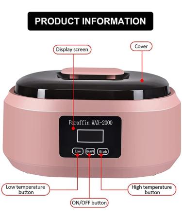 Bain de cire de paraffine pour mains et pieds Chauffage de 200 W avec contr le de temp rature 2 vitesses capacit de 3 4 L hydrate la peau et soulage la fatigue Id al pour une utilisation la Blanc - Buy Online on GoSupps.com