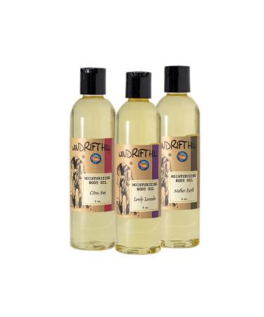 (Lovely Lavender) Windrift Hill Moisturizing Massage & Bath Oil 8 Ounce Bottle