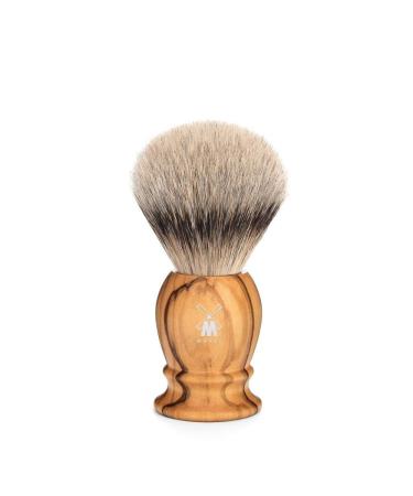 M HLE Shaving Brush - Classic Series - Silvertip Badger S - Olive Wood - Buy Online on GoSupps.com